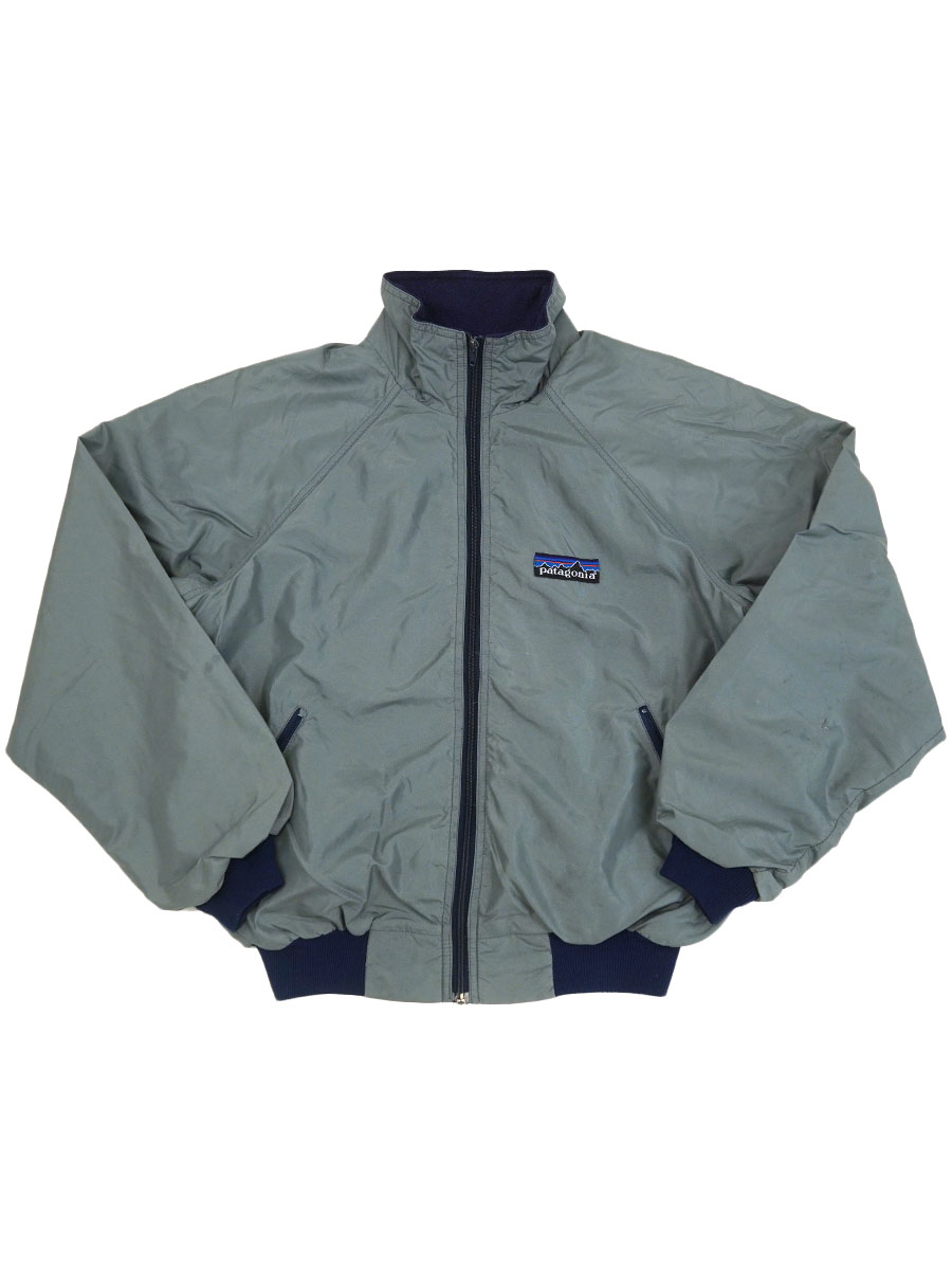 80's デカタグ パタゴニア シェルドシンチラジャケット グレー 表記(M