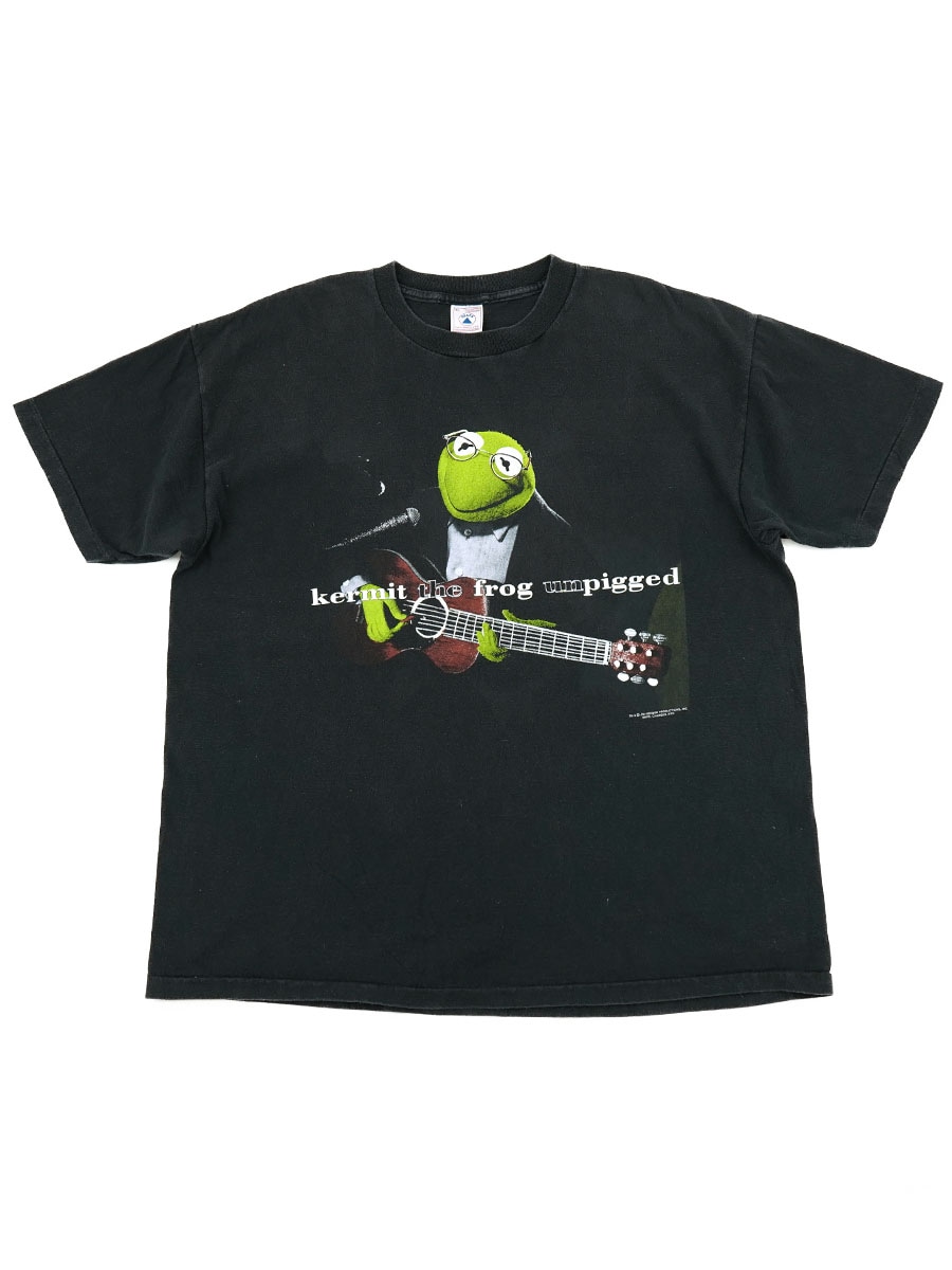 90's Kermit クラプトンパロディ Tシャツ 90's DELTA ''カーミットクラプトン'' パロディTシャツ 表記(XL