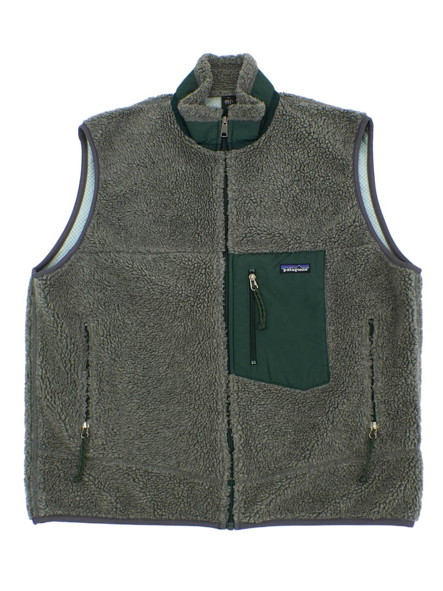 99 パタゴニア レトロXベスト チャコール/ハンター 表記(XL) USA製