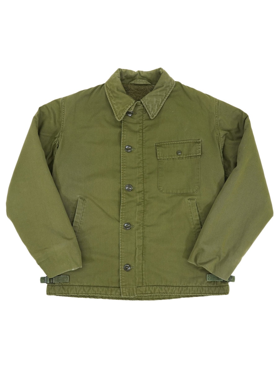 U.S. ネイビー A-2 デッキ ジャケット グリッパー ジッパー 70s 70s US NAVY A-2 DECK JACKET デッキジャケット GENERAL ZI