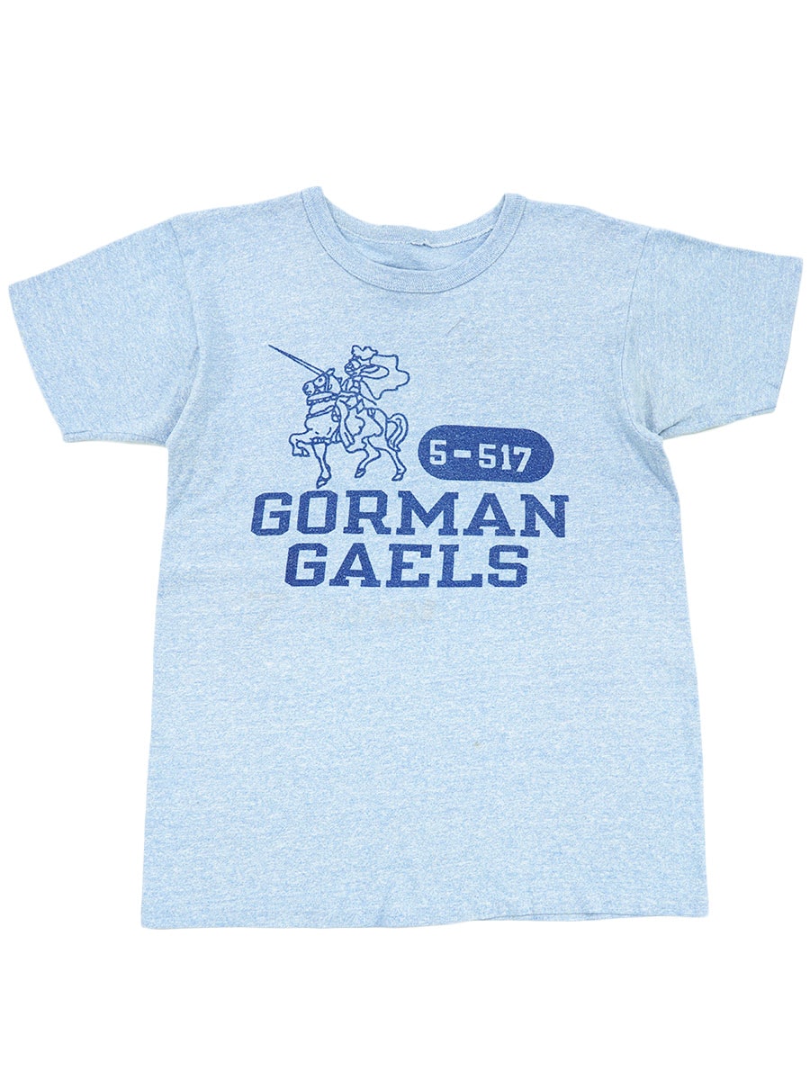 80's～ チャンピオン 青霜降り ''GORMAN GAELS'' 染み込み T