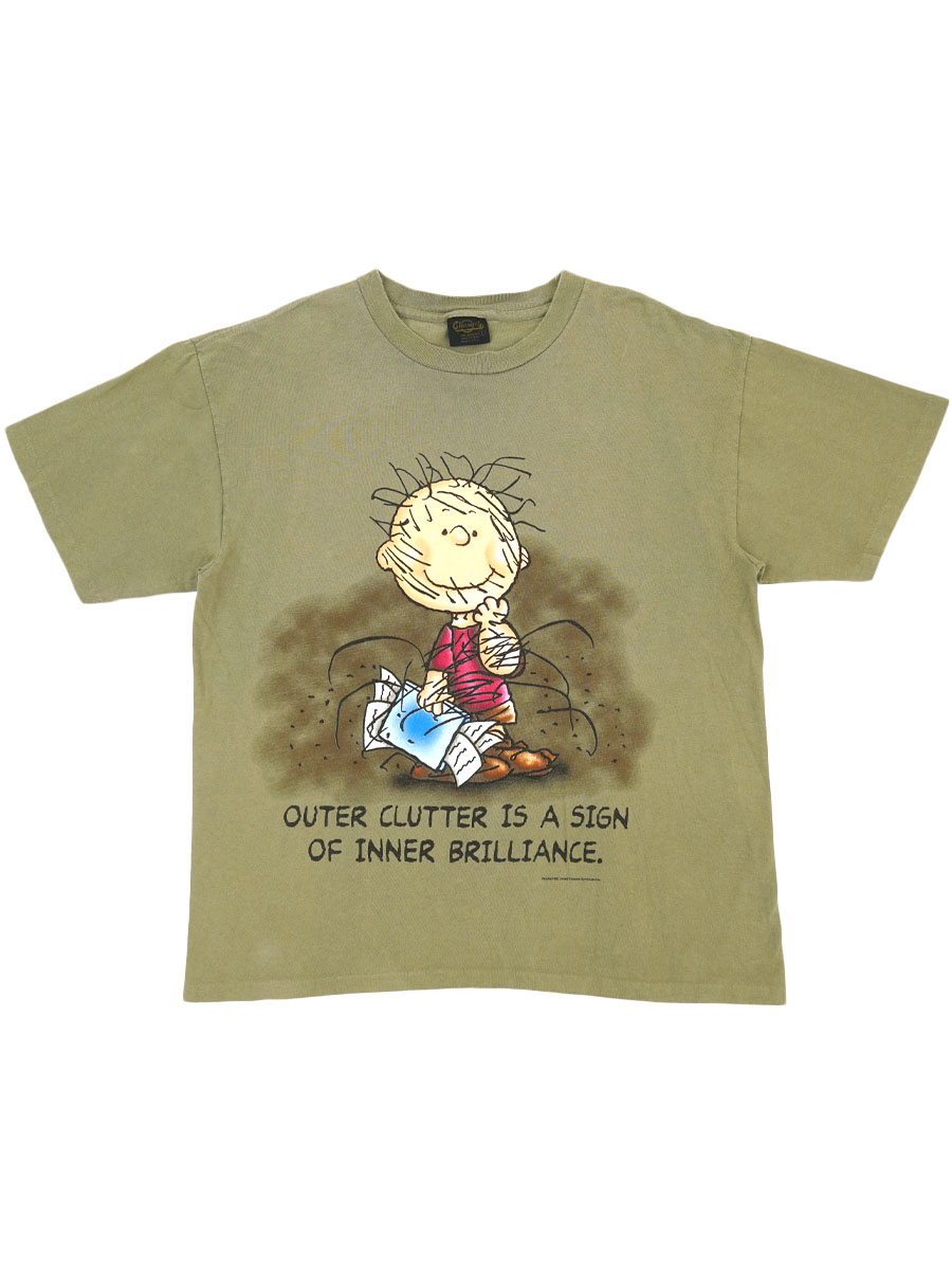90's Changes ''ピッグペン'' プリントTシャツ カーキ 表記(L) USA製