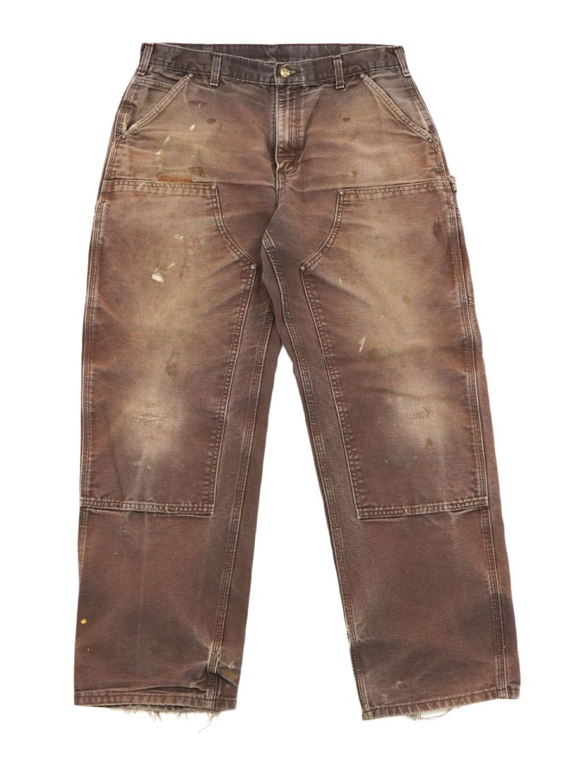 カーハート ダブルニー ダックペインターパンツ ダークブラウン