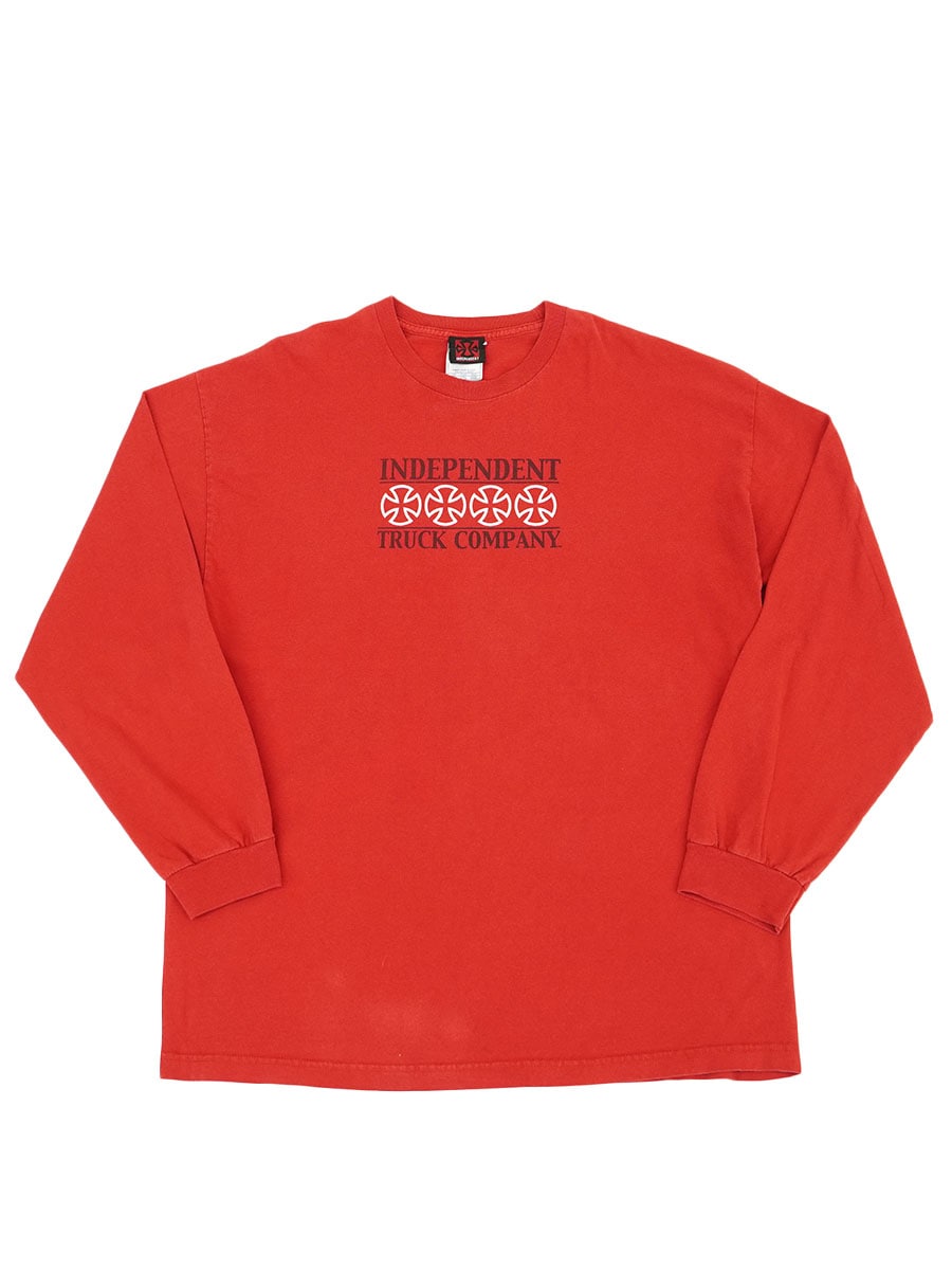 INDEPENDENT TRUCK CO ナイロン ジャケット アイアンクロス 00's INDEPENDENT TRUCK COMPANY アイアンクロス ロゴプリント