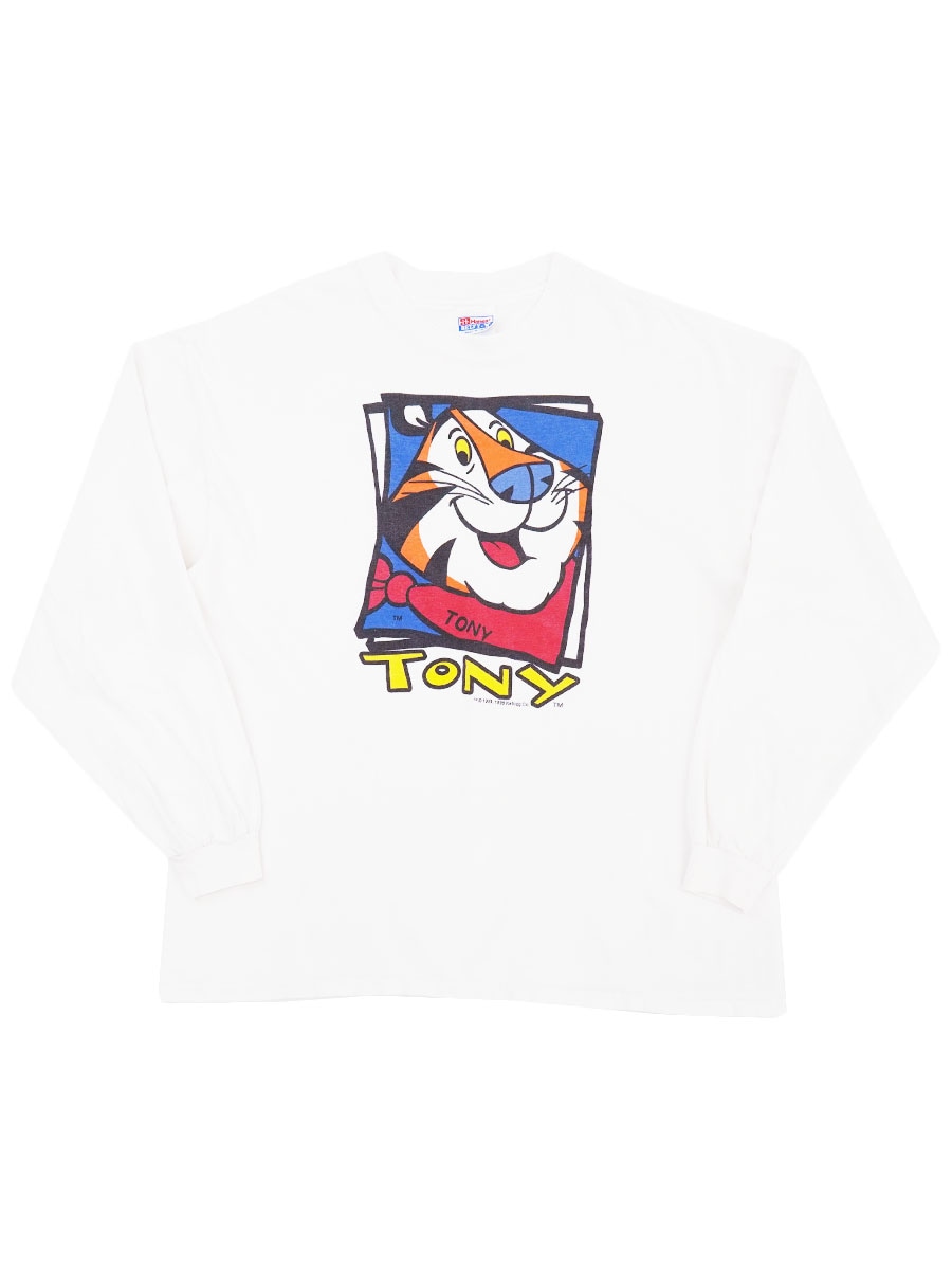 90's Hanes ''トニー・ザ・タイガー'' ロングスリーブTシャツ
