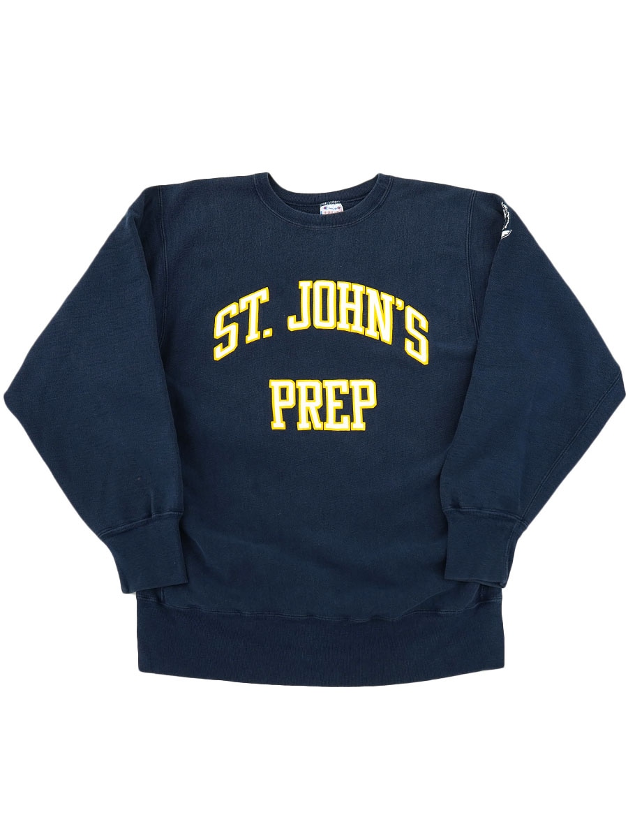 タカチャンプ 90's 刺繍タグ チャンピオンRW ''ST. JOHN'S PREP'' 肩プリント