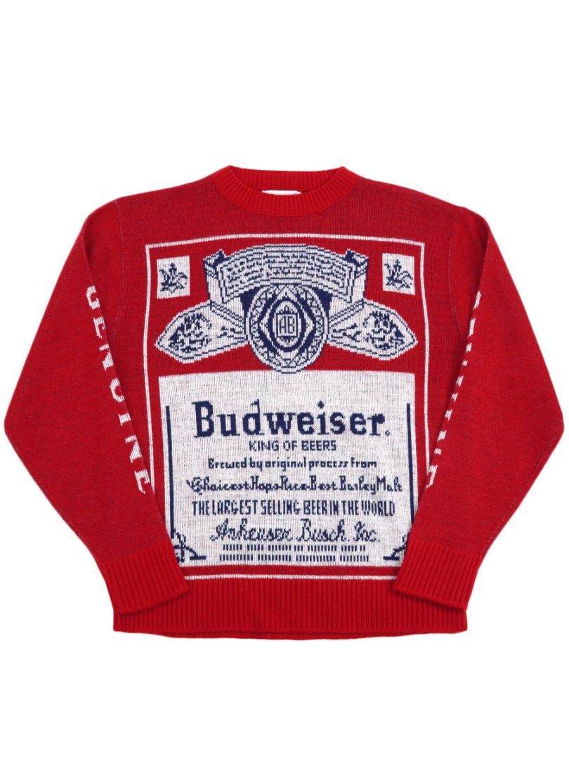 70's Budweiser by CAMPUS クルーネックセーター 企業物 表記(XL