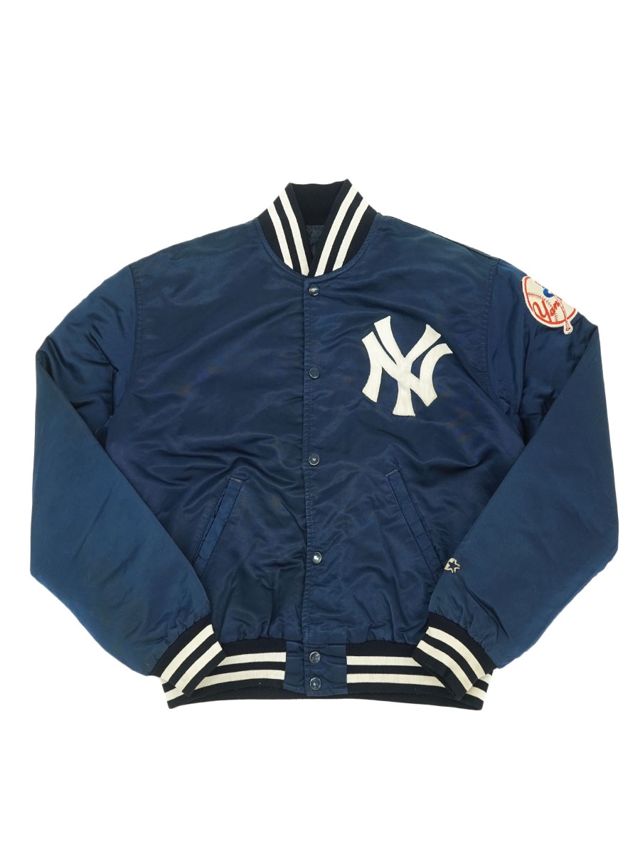 80's STARTER ''New York Yankees'' サテンスタジャン ネイビー