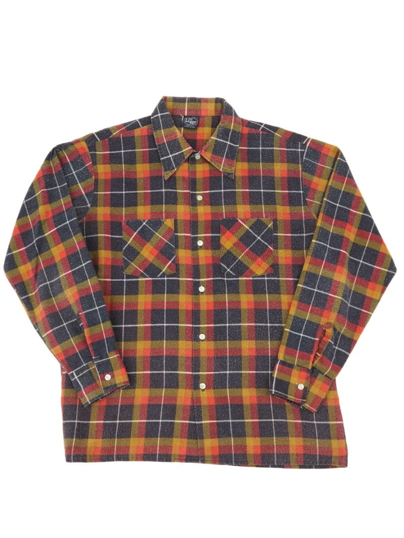 Mr Leggs ネルシャツ USA製　チェック　ヴィンテージ アメリカ製 70s Mr.Leggs ネルシャツ USA製 コットンシャツ ワークシャツ