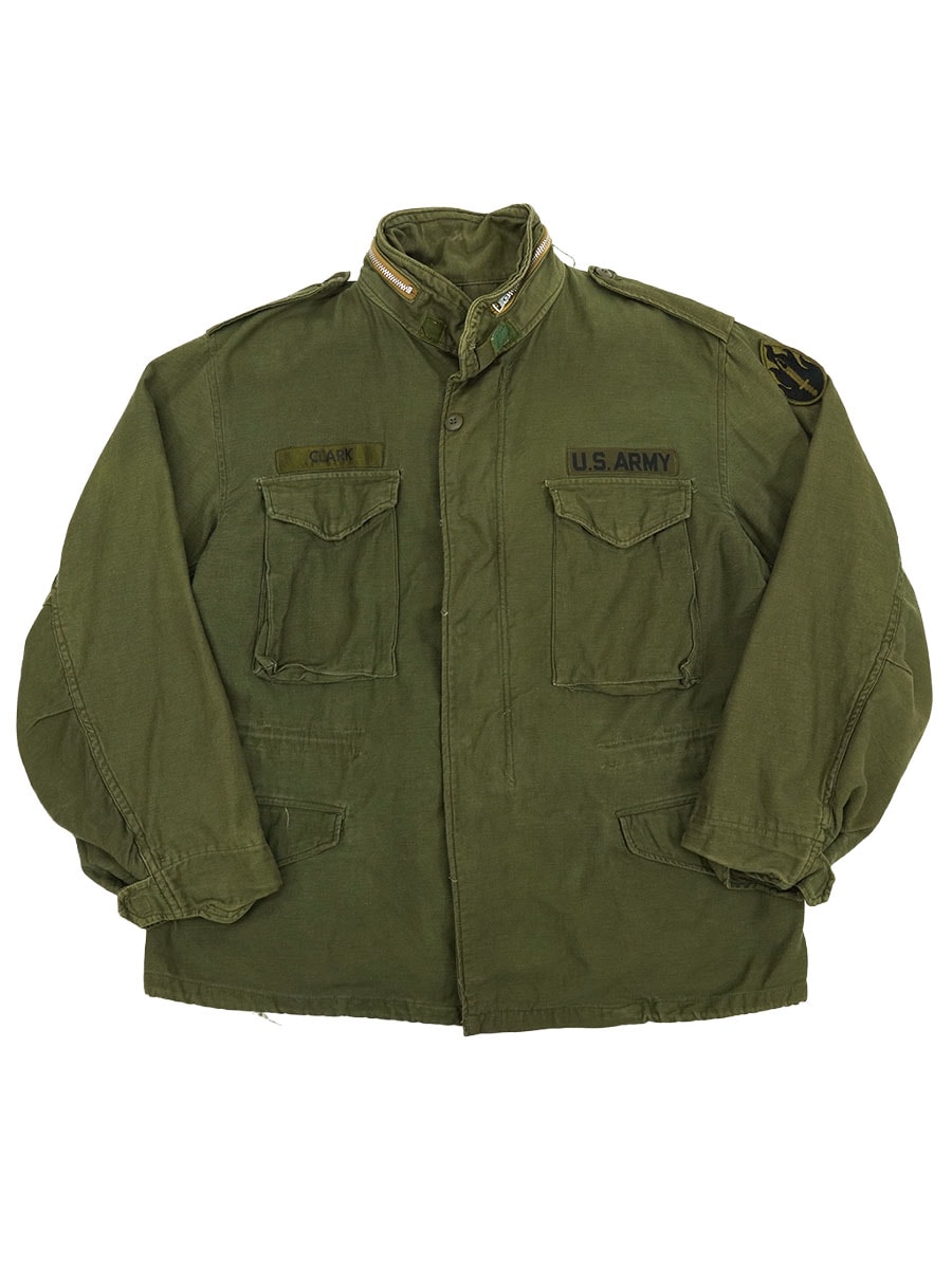60s～M-65 フィールドジャケット アルミジップ 古着 60s 米軍 US M-65 アルミジップ ミリタリー フィールド