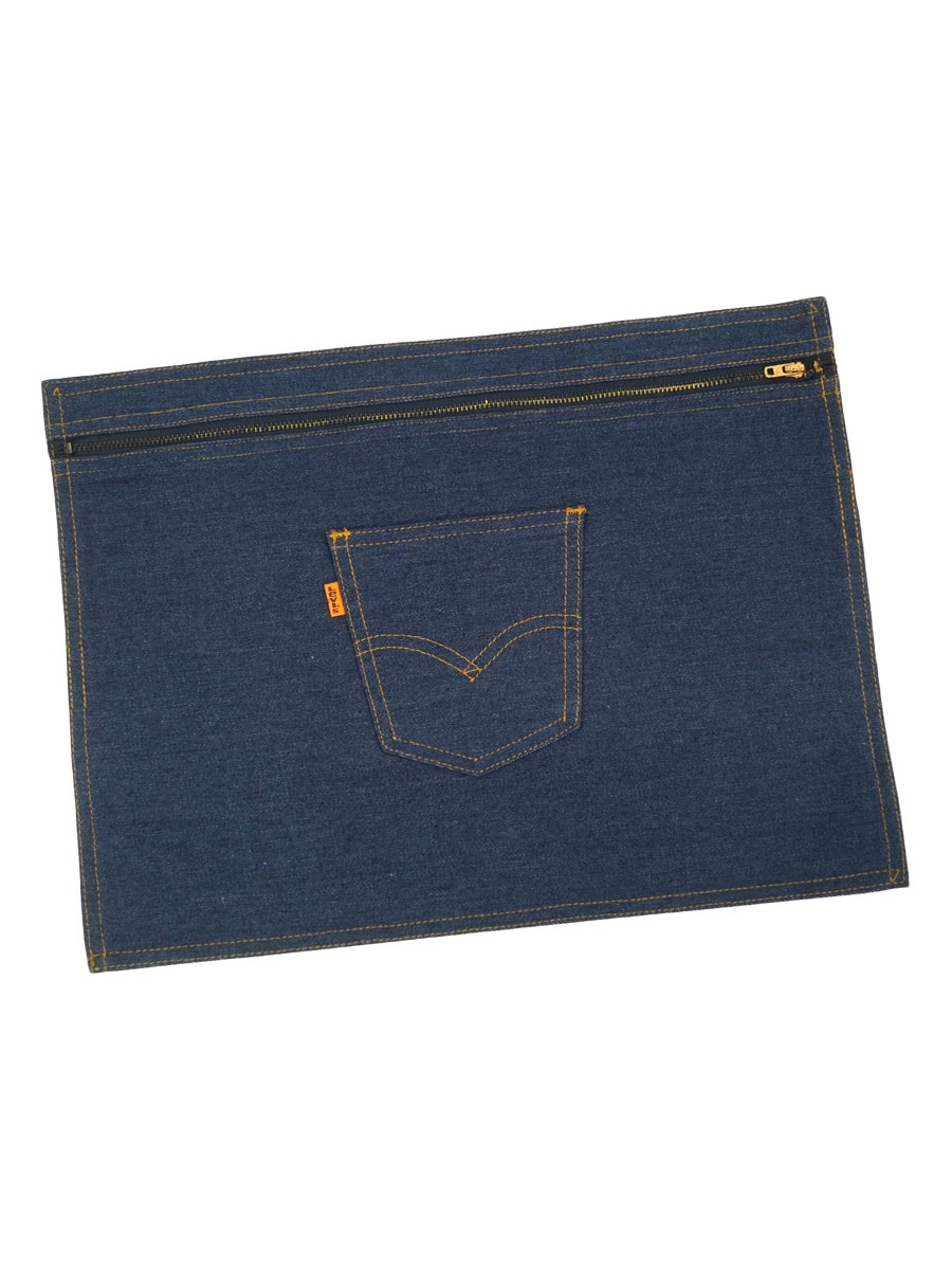 70's～ Levi's オレンジタブ デニムクラッチバッグ パッチ付き