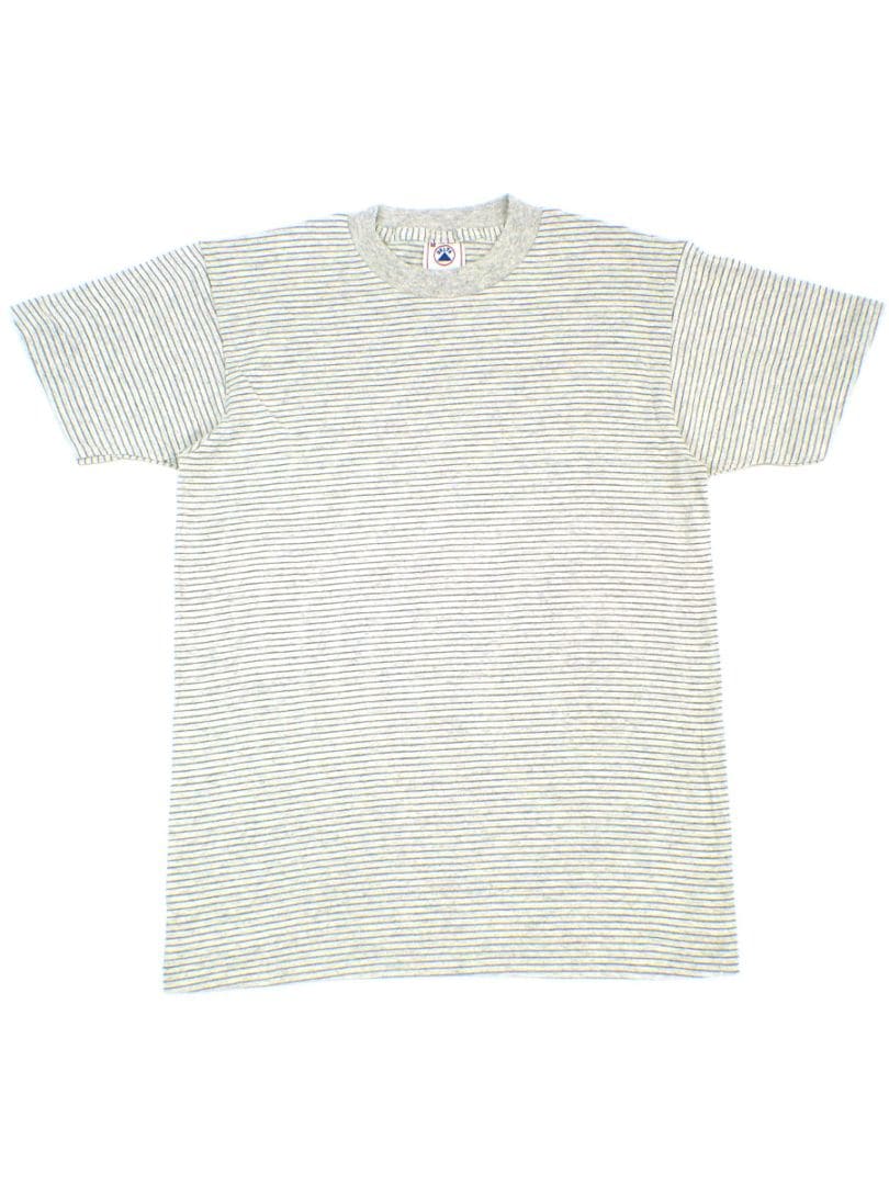 90's DELTA ボーダーTシャツ グレー 表記(M) USA製 DEAD