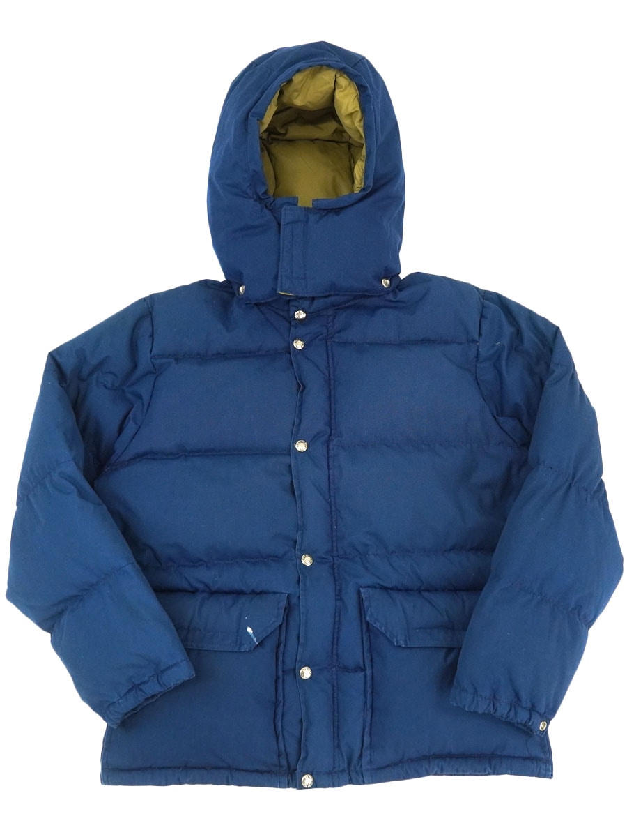 70's 茶タグ THE NORTH FACE ダウンジャケット ネイビー 表記(S