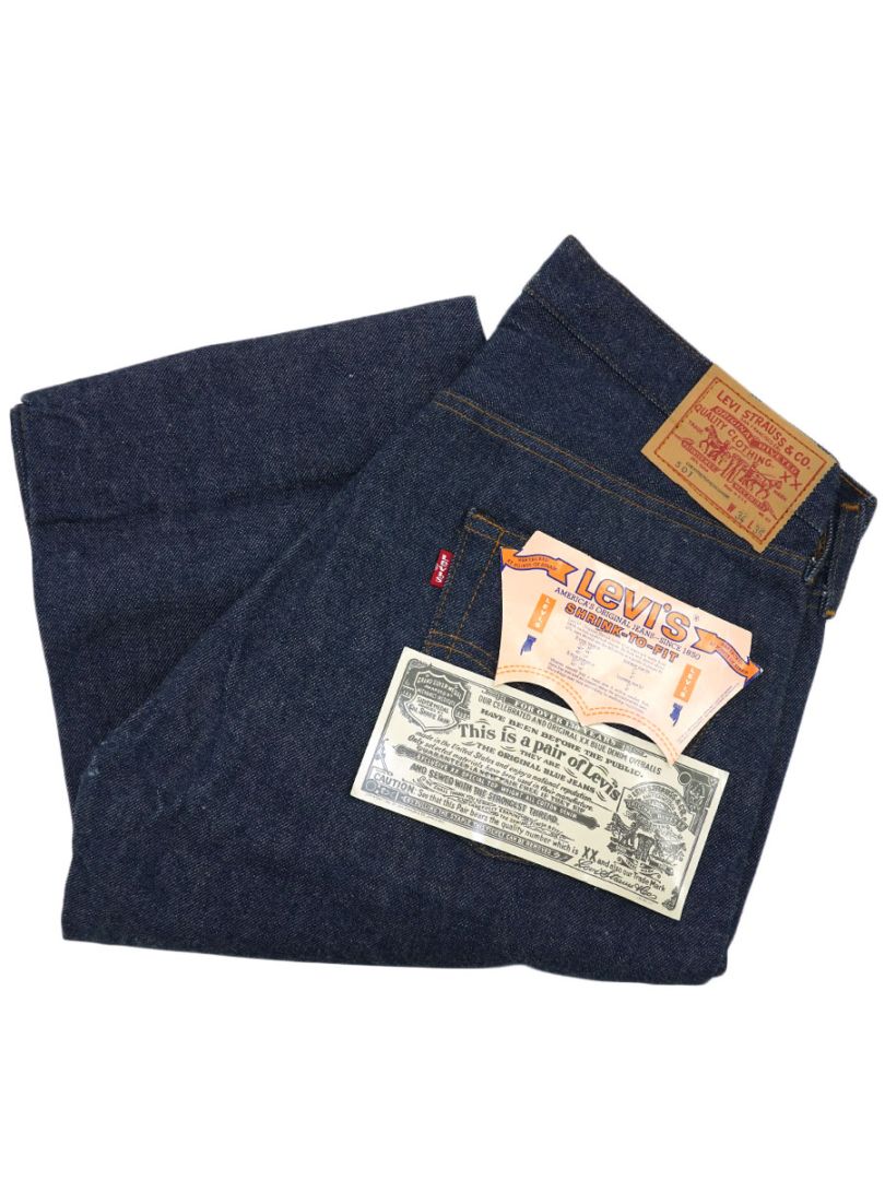 80's Levi's 501 赤耳 デニムパンツ 濃紺 表記(34x36) DEAD