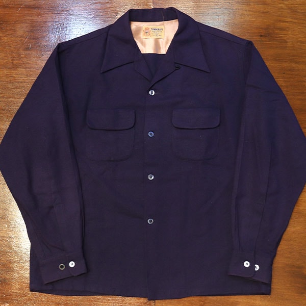 1950s WOOL SHIRT, Size L