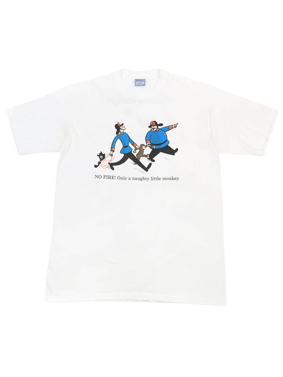 90's All Sport おさるのジョージ ''NO FIRE! Only a naughty