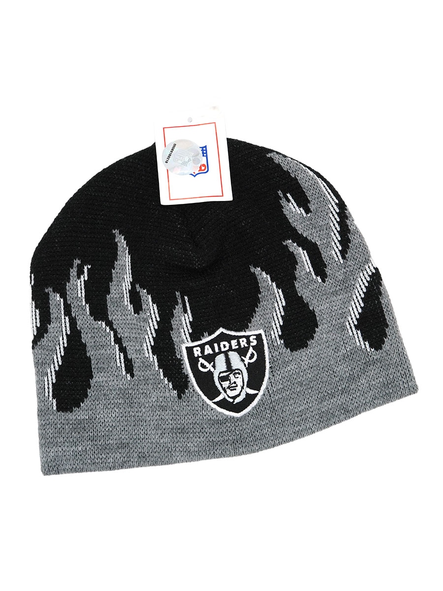 90s RAIDERS ビーニー \"グレー×ブラック\" Vintage Raiders Beanie | eBay