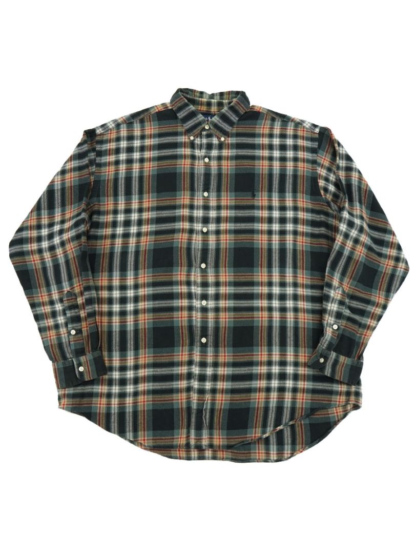 Ralph Lauren ブラックリネン グラフチェックシャツ　BLAKE Ralph Lauren 半袖チェックシャツ 〝BLAKE〟L | CUSTOM FEVER