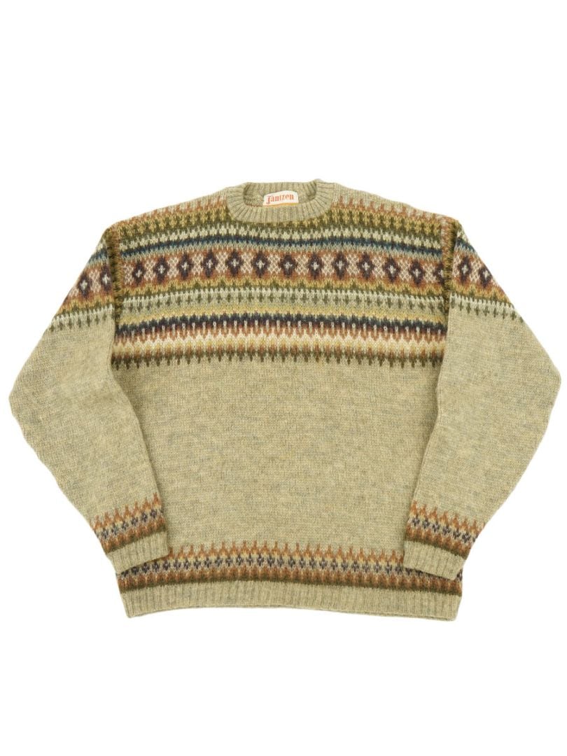 60's JANTZEN フェアアイル柄 クルーネック モヘアセーター 表記
