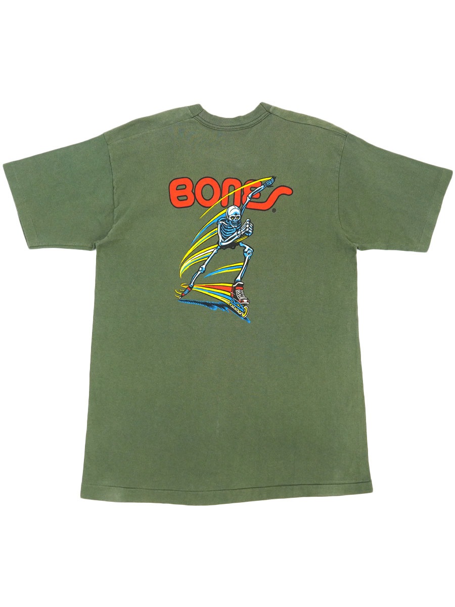 90's FRUIT OF THE LOOM ''BONES RACING'' 両面プリント Tシャツ