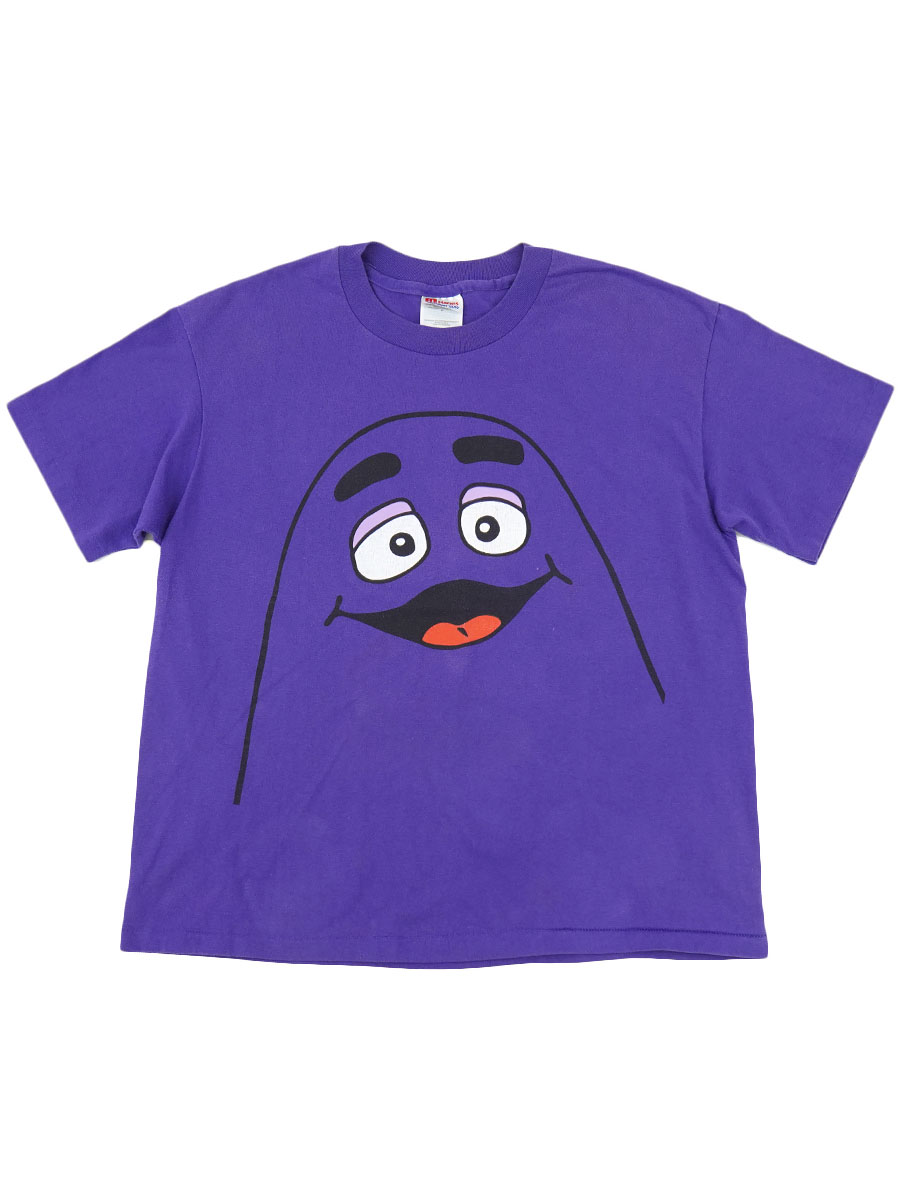 90's Hanes マクドナルド グリマス Tシャツ 表記(L) 紫ボディ | すべて