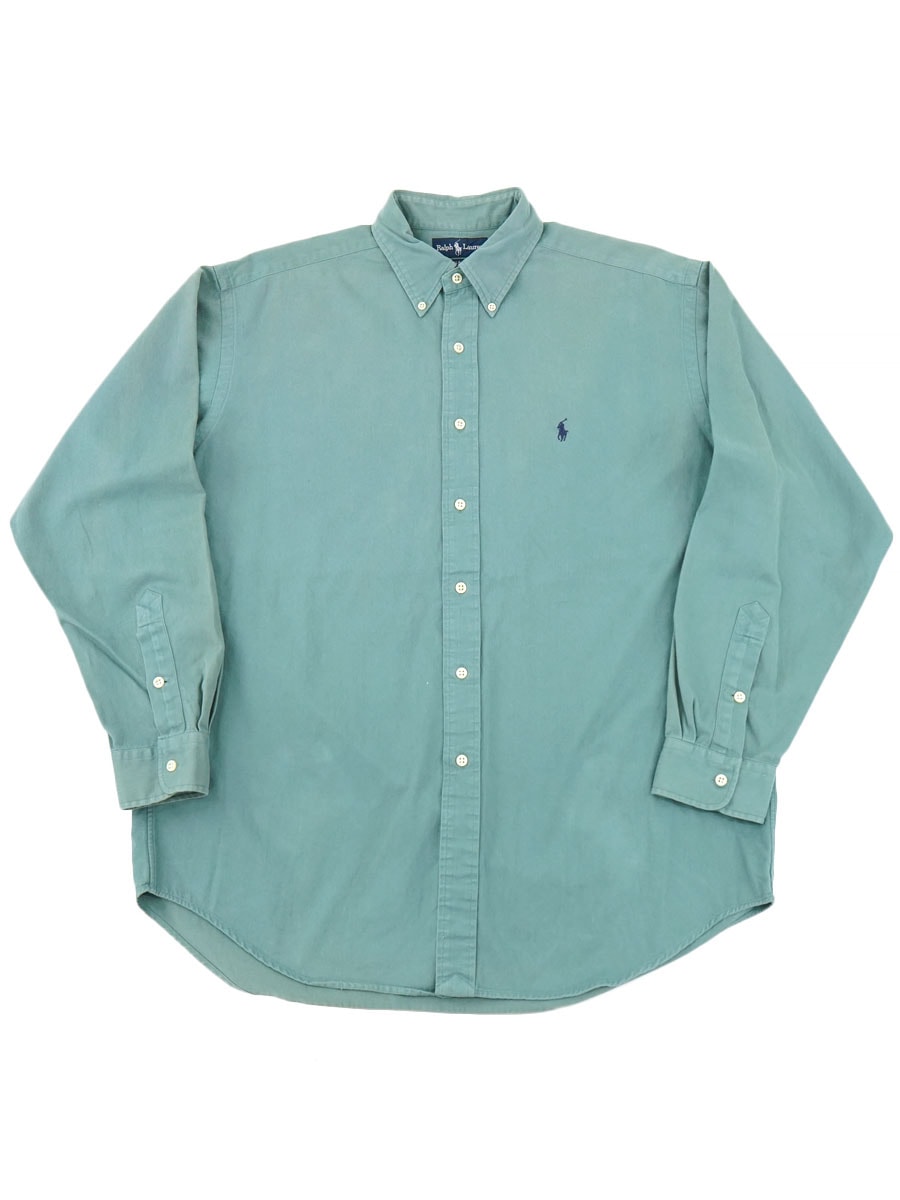 ラルフローレン BLAKE 100% COTTON L/S B.D.シャツ 表記(L) カデット