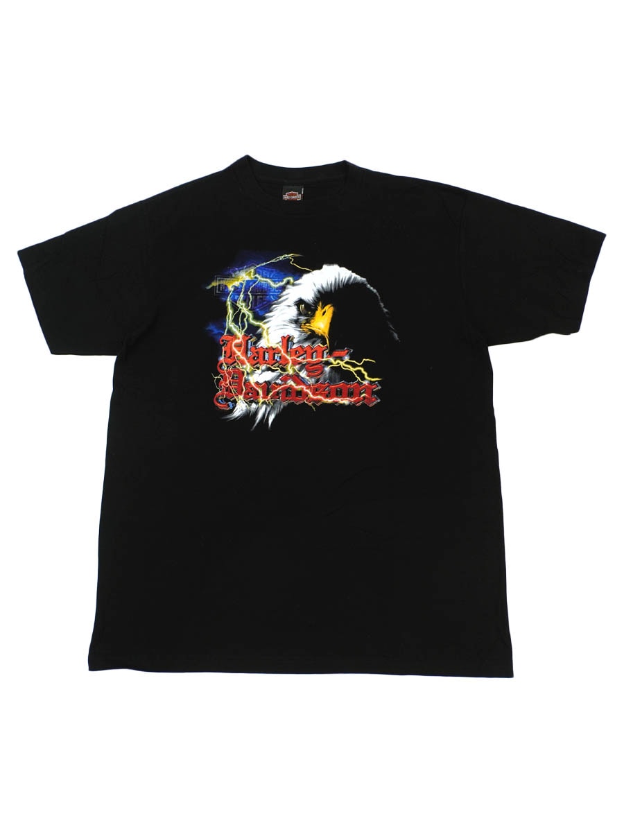 【USA製】両面　Harley-Davidson 90s イーグル 90's HARLEY-DAVIDSON イーグル ''YELLOWSTONE'' 両面プリントT
