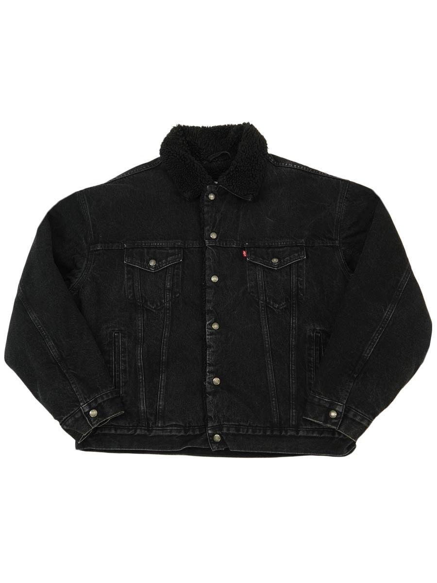 90's Levi's 70629 ブラックデニム ボアジャケット オール
