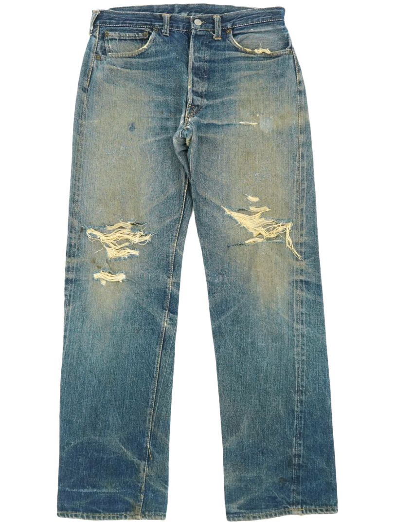 60's Levi's 501XX デニムパンツ 味ありダメージ 渋雰囲気 実寸(34x32位)