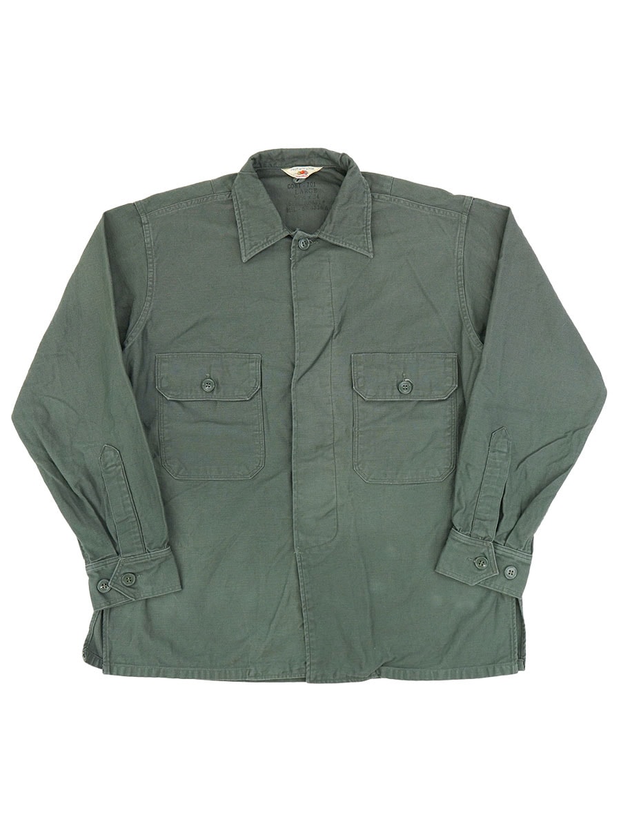 50's～ FRUIT OF THE LOOM U.S.A.F ユーティリティシャツ 表記(LARGE