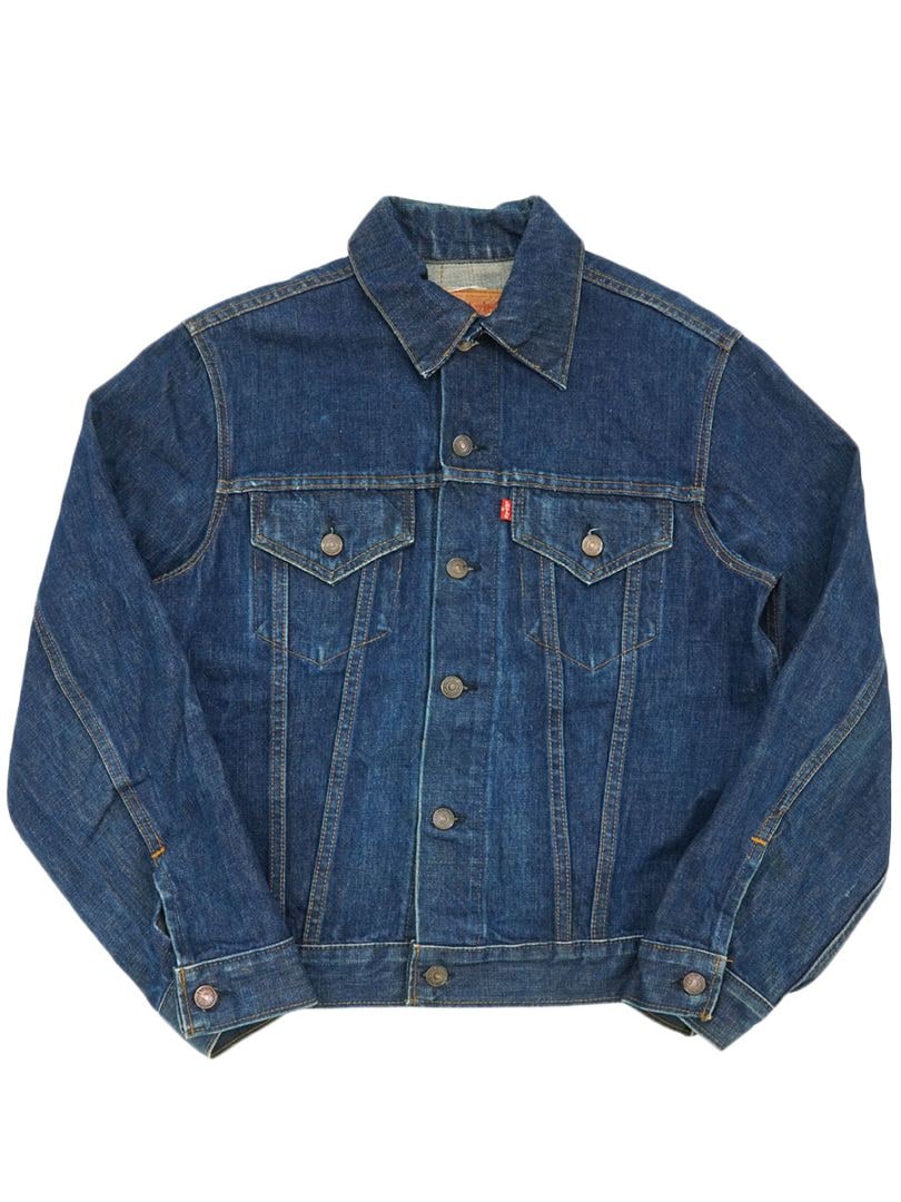 濃紺 美品 70s LEVI’S 70505 デニムジャケット スモールe 38 70's Levi's 70505 スモールe デニムジャケット インディゴ 濃紺