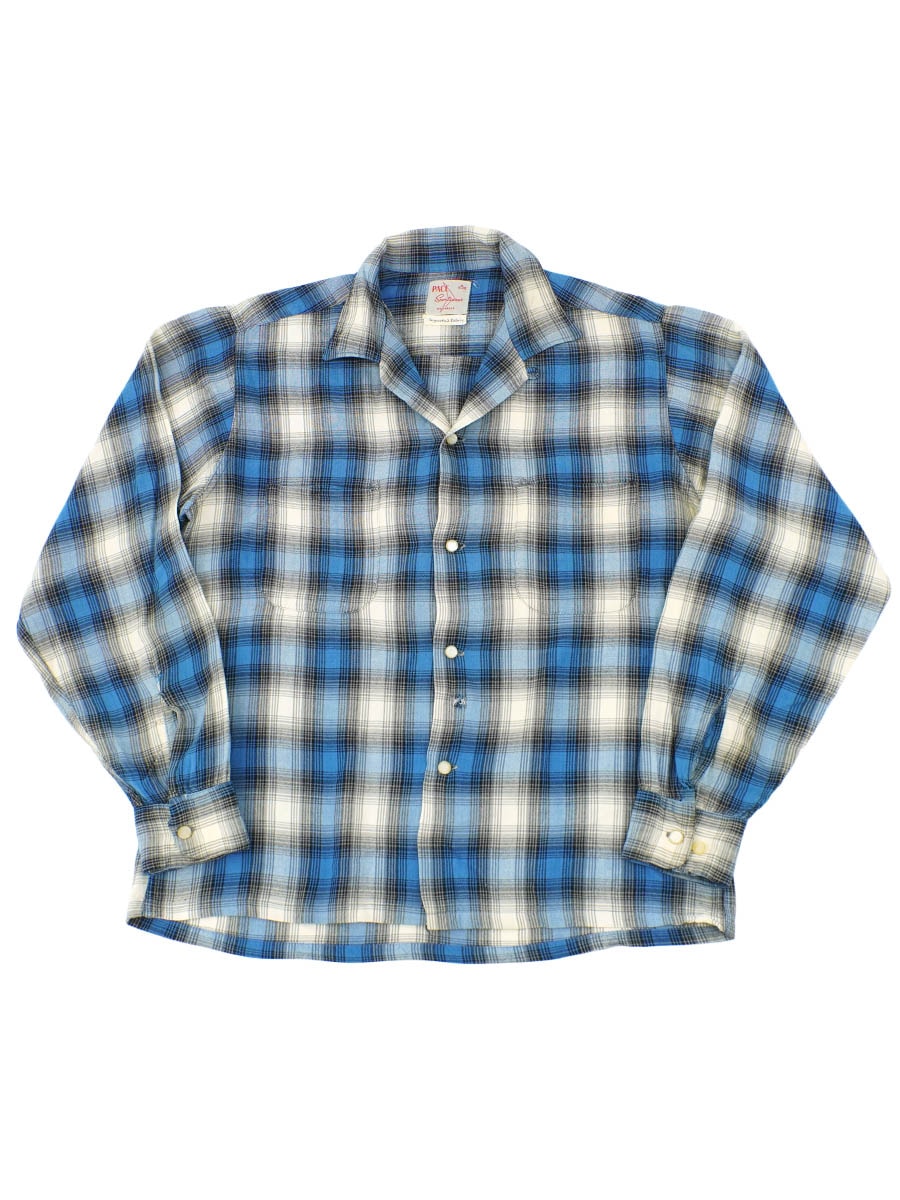 60's レーヨンシャツ 60's ARROW ループカラー レーヨンシャツ バーガンディ 表記(17