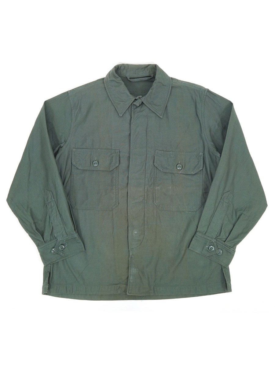 1950年代 USAF セージグリーン utility shirts Mサイズ 50's～ U.S.AIR FORCE ユーティリティシャツ セージグリーン