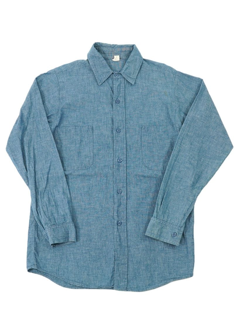 RJB シャンブレーシャツ 60's～ シャンブレーシャツ 実寸(15 1/2位) | NEW ITEM
