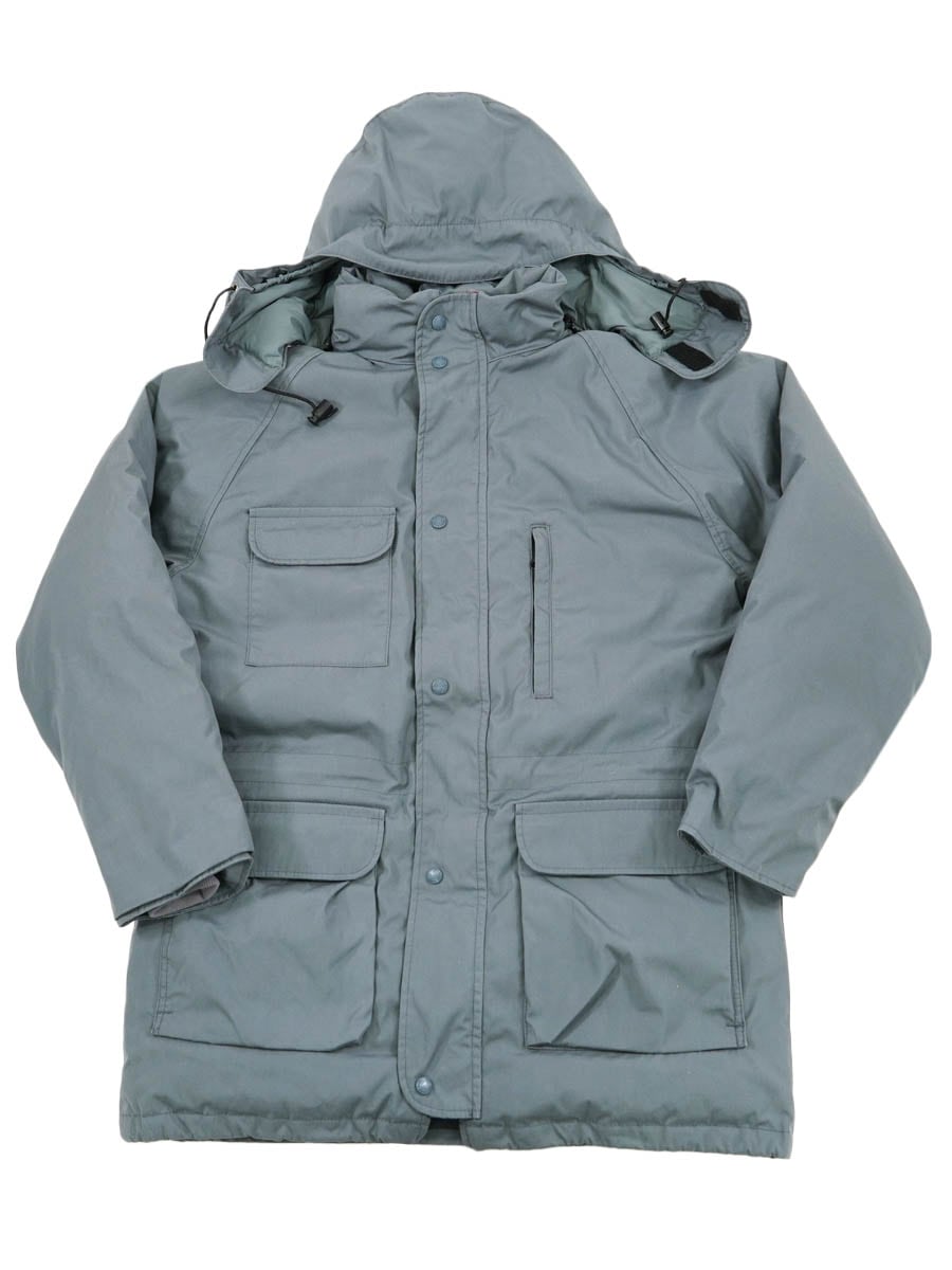80's 黒タグ エディーバウアー フード付き ダウンジャケット グレー