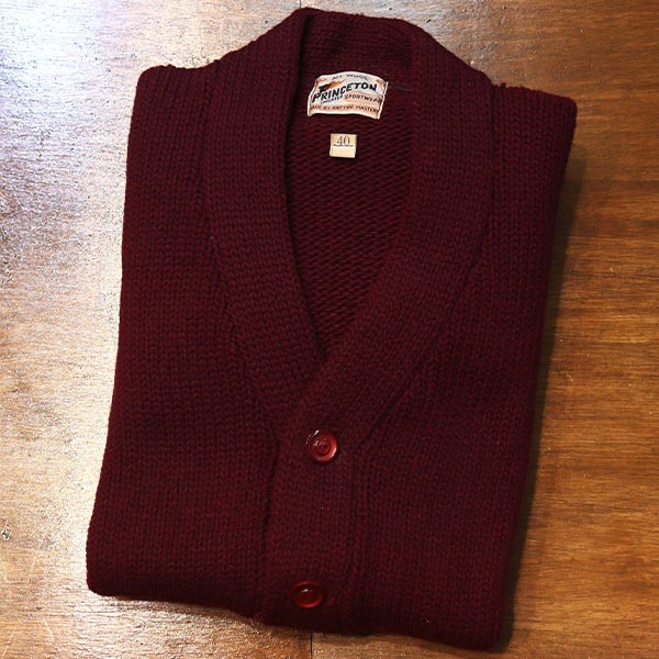 1950s DEAD STOCK , WOOL CARDIGAN , Size 40