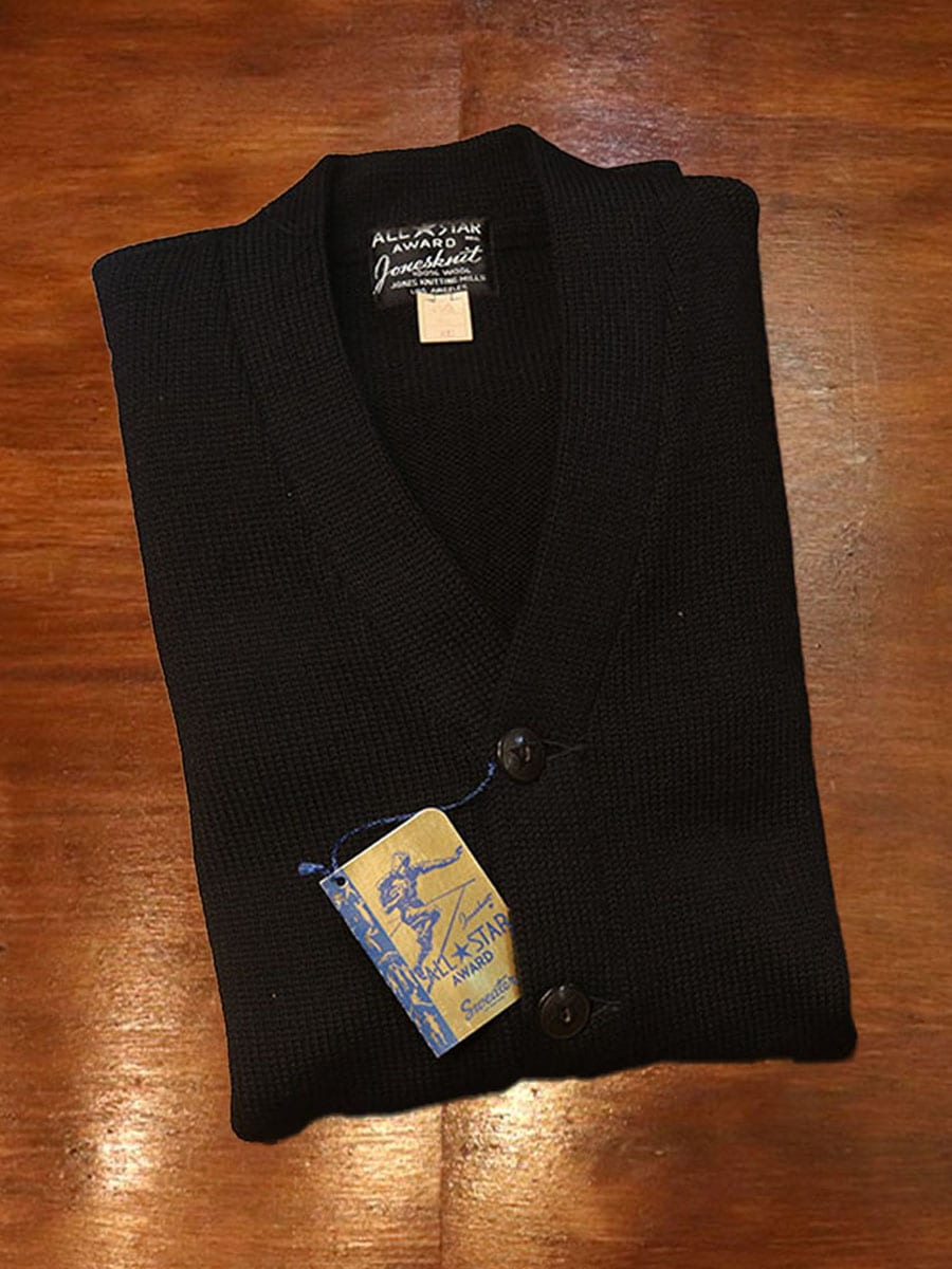 1950s DEAD STOCK , WOOL CARDIGAN , Size 40