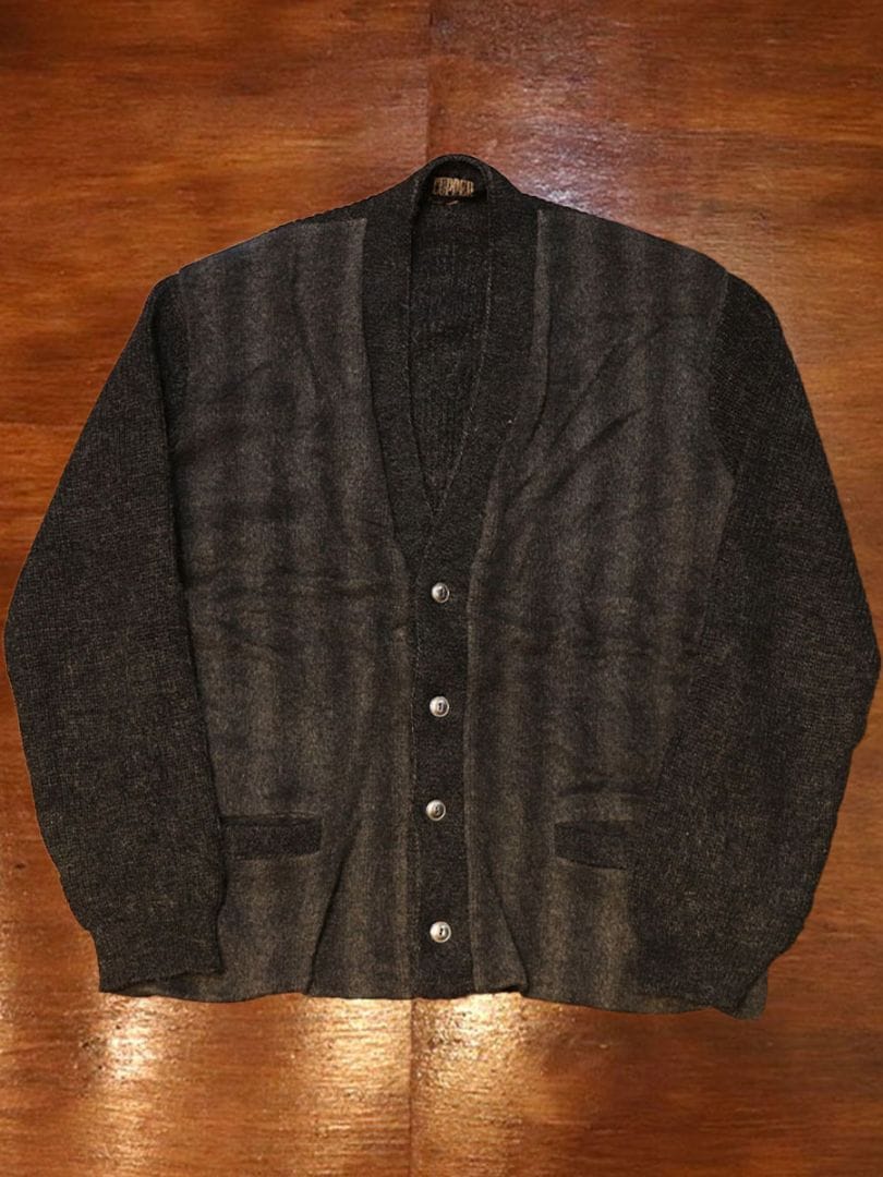 1960s WOOL CARDIGAN , Size L