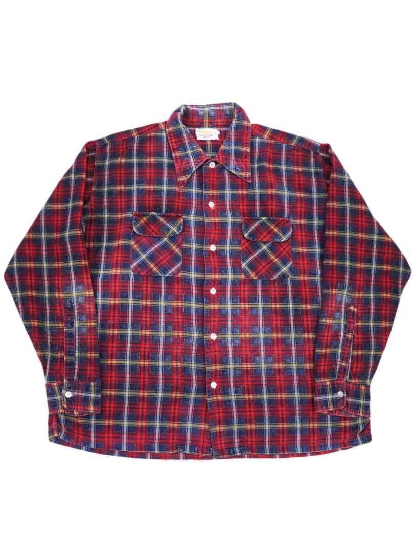 チェック柄　赤　スリーブ GAP ギャップ Sサイズ メンズ シャツ ソフトネル チェック柄 胸