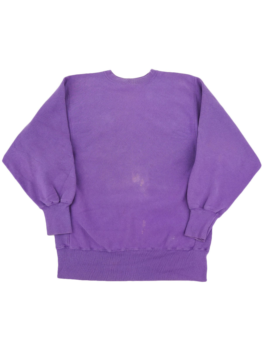 90's 刺繍タグ チャンピオンRW 無地 紫 表記(XL) 目なし USA製