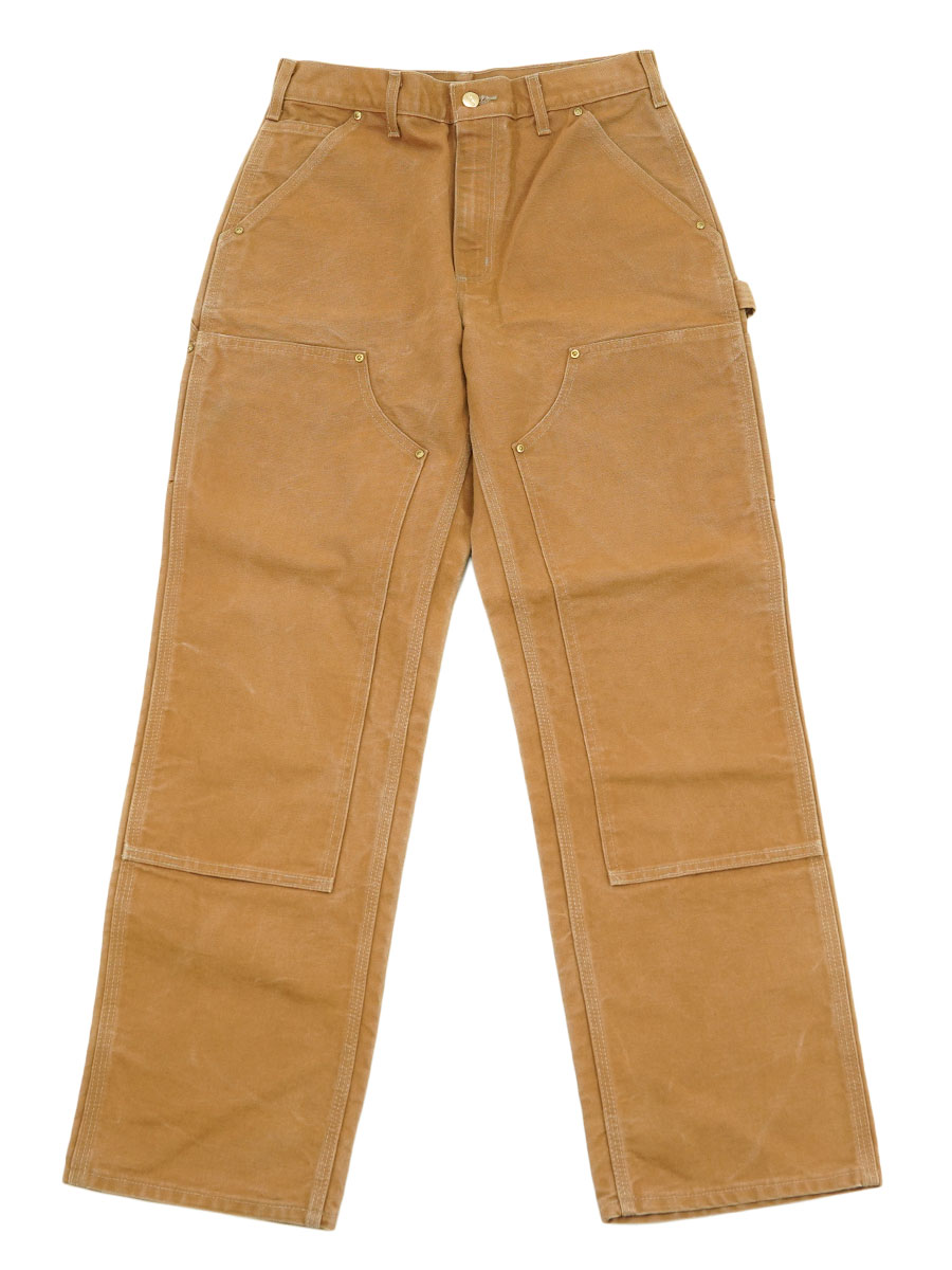 USA製 Carhartt ダブルニーワークパンツ ブラウンダッグ アメリカ製】 カーハート USA ブラウンダック ダブルニー ワーク
