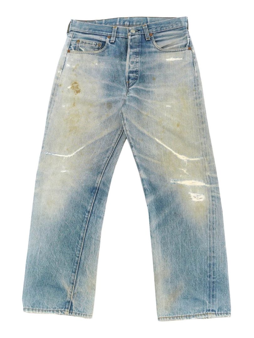 80's Levi's 501 赤耳 デニムパンツ 味ありリペア 実寸(32x28位