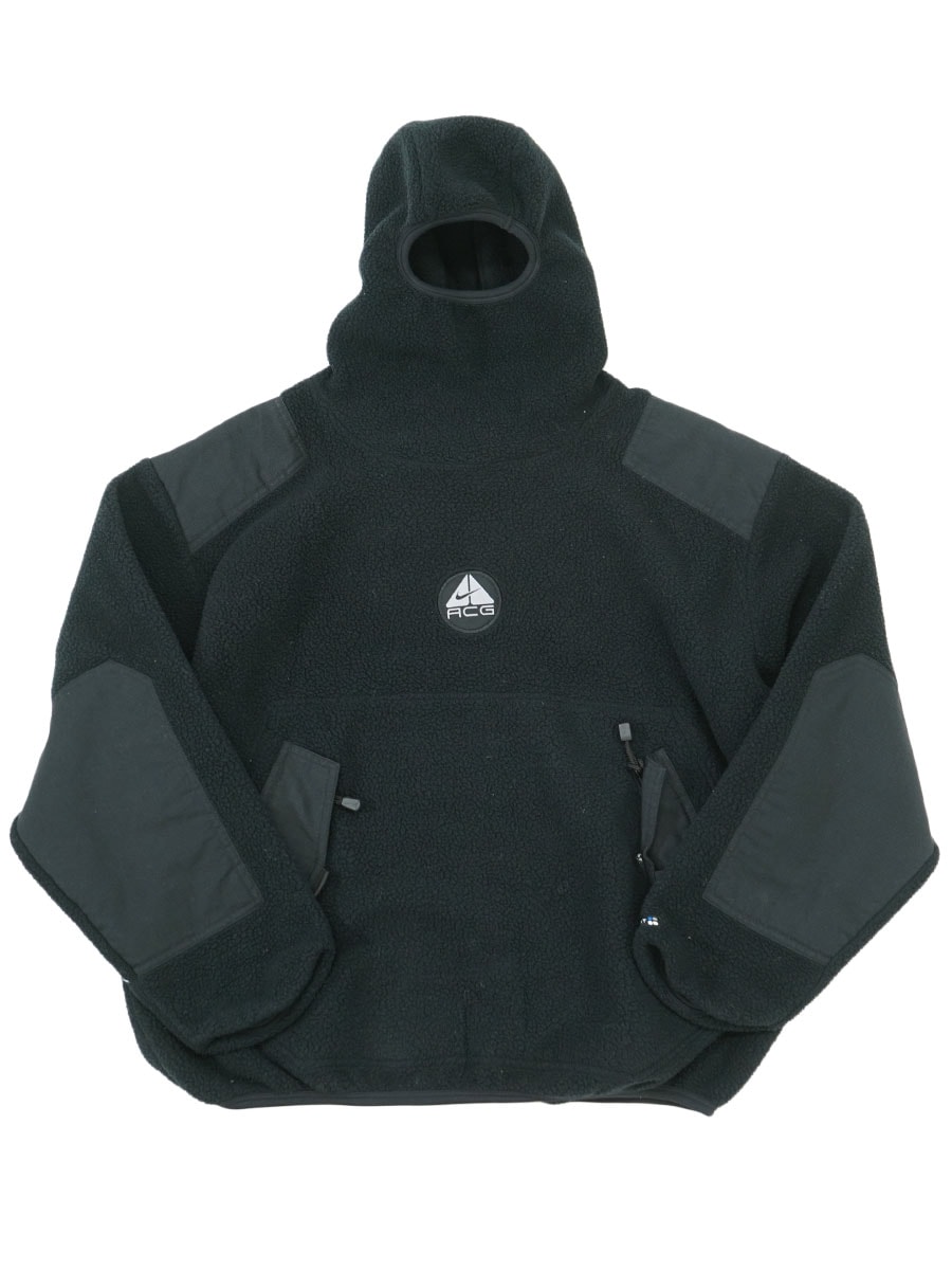 NIKE ACG / THARMAL LAYER 2/マウンテンパーカ/M/ポリエステル/ブラック/h98r0b// 00's NIKE ACG THERMAL LAYER 2 フリースパーカ 黒 USA製 表記(M
