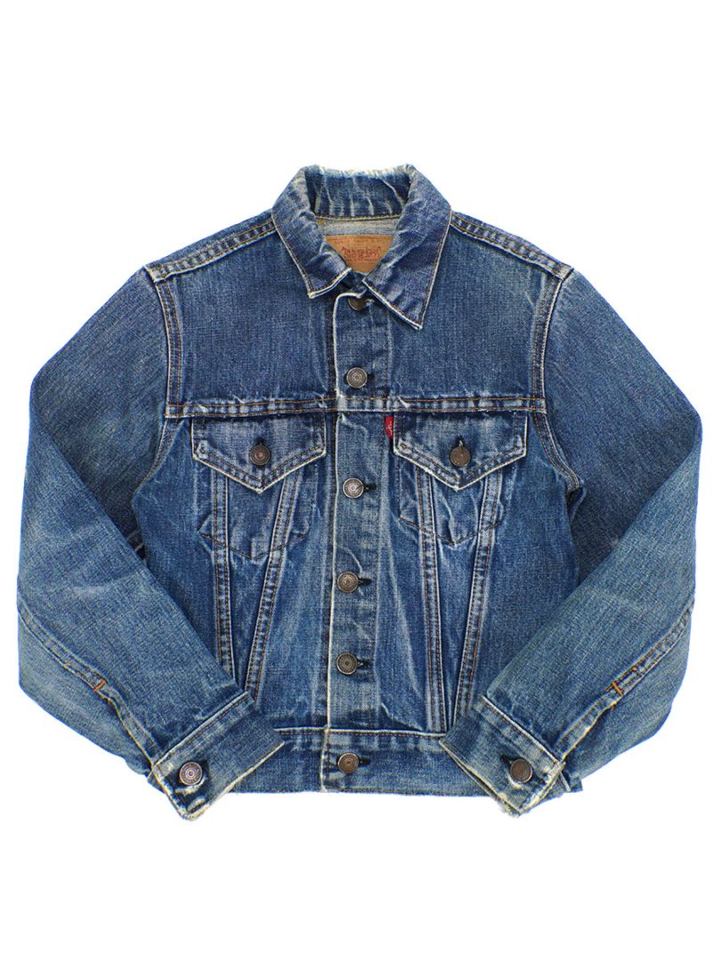 60年代製 LEVIS ビッグE 均等V 70805 kids サイズ８ 60's Levi's BIG-E 70805 デニムジャケット キッズサイズ | すべての
