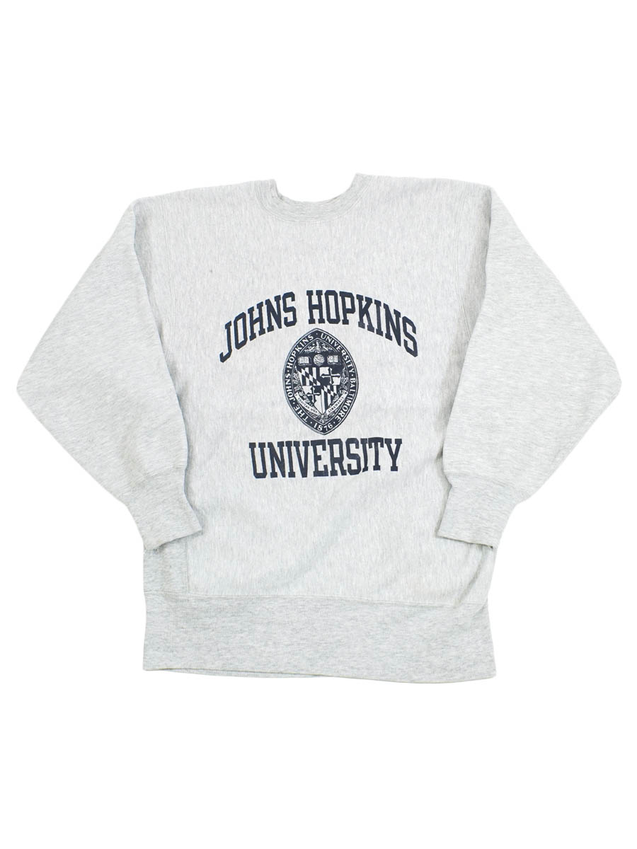 90's 刺繍タグ チャンピオンRW ''JOHNS HOPKINS UNIVERSITY'' 3段プリント 表記(XL) USA製