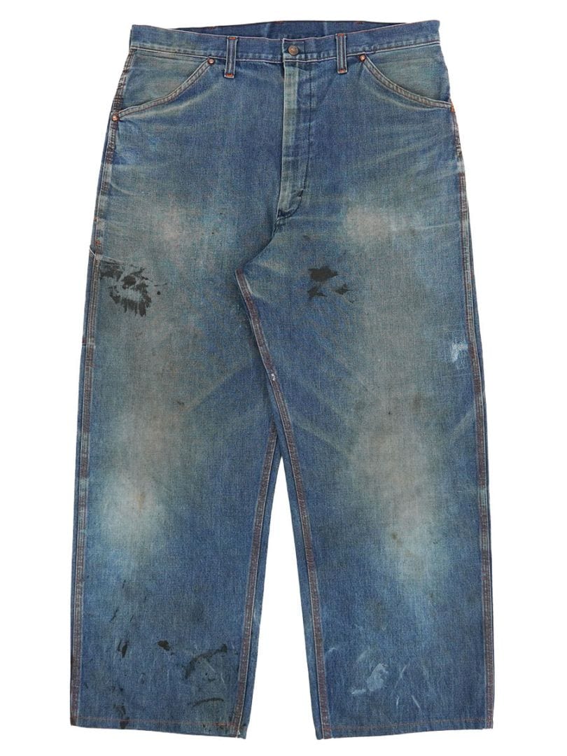 80's JC Penney BIG MAC デニムペインターパンツ 実寸(36x27位