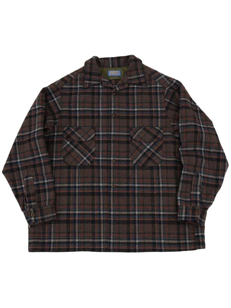80's ペンドルトン 好配色チェック ボードシャツ 表記(1X) ミントコンディション