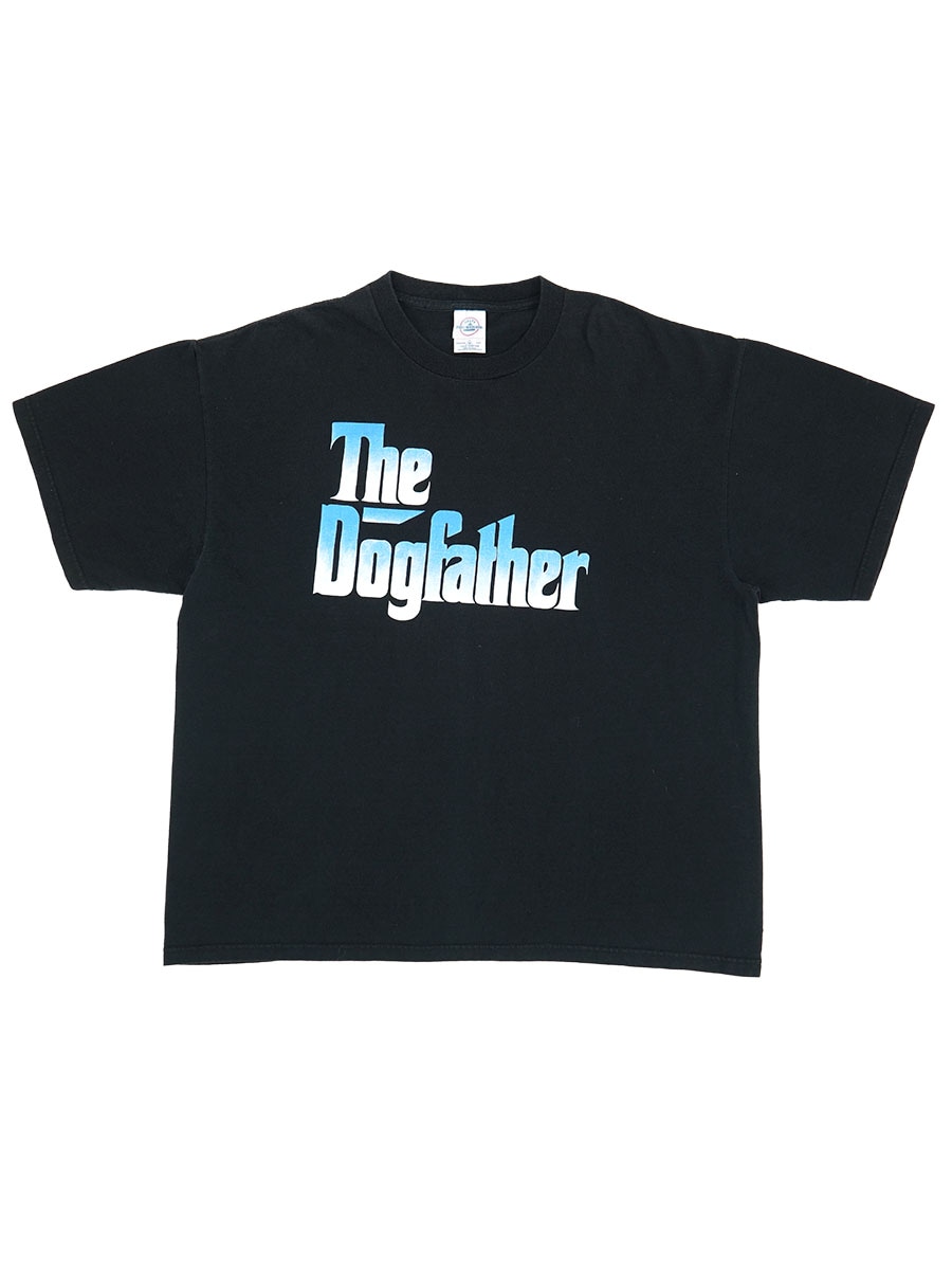 00's DELTA スヌープ・ドッグ ''The Dogfather'' プリントTシャツ ブラック 表記(XL)