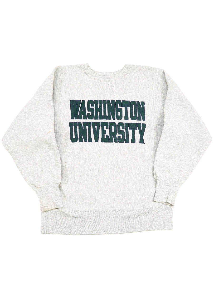 90's 刺繍タグ チャンピオンRW ''WASHINGTON UNIVERSITY'' 表記(L) USA