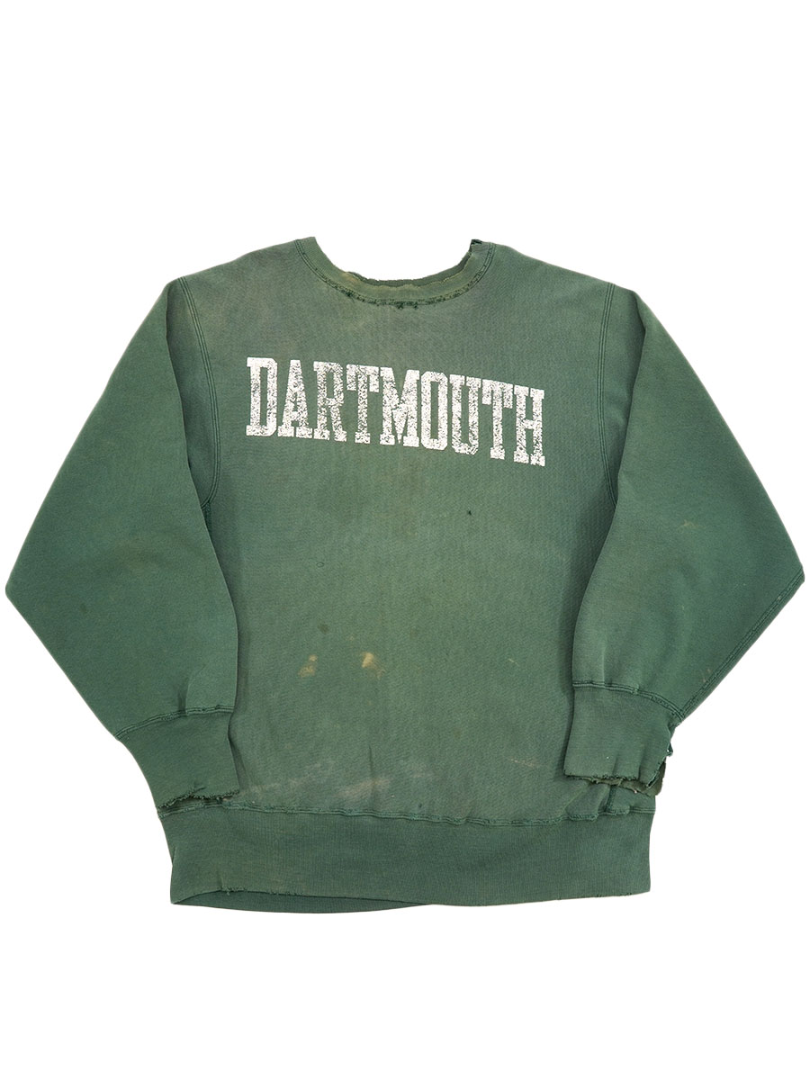 80's プリントタグ チャンピオンRW ''DARTMOUTH'' グリーン 表記(XL) USA製